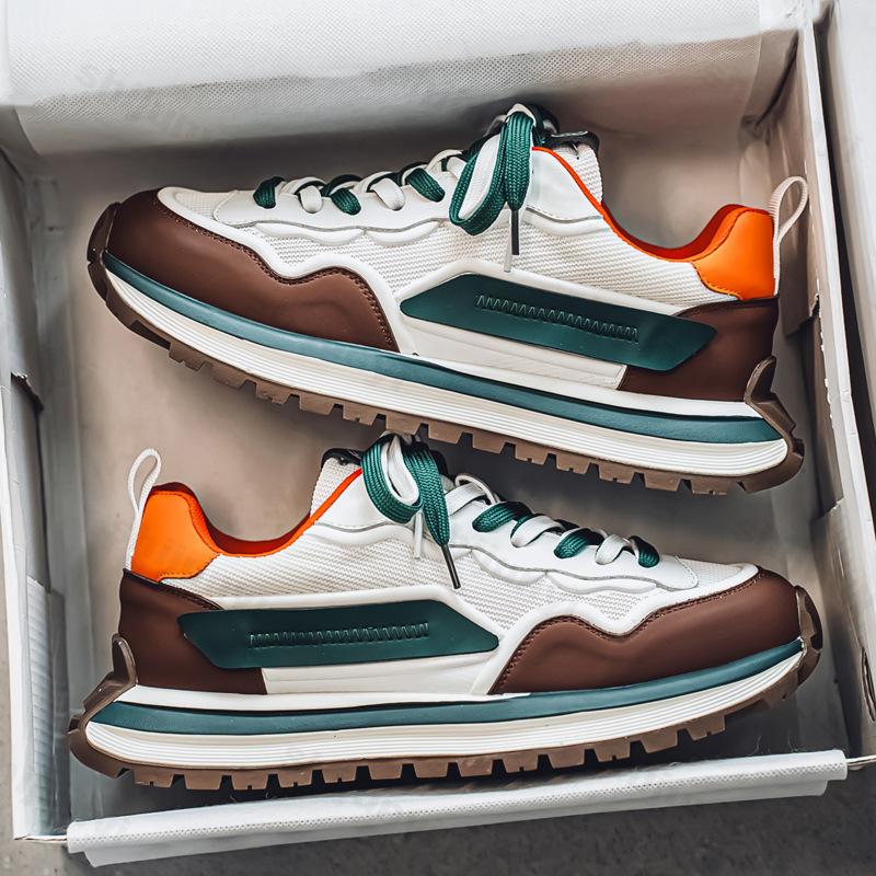 2026 Herren Frühling Trendige Marke N Slip Netz Atmungsaktiv Lässig Laufen Sportschuhe Trendig Vielseitig Dicke Sohle Klobige Sneaker