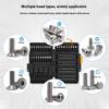 Heavy Duty Alloy Hexagonal Screwdriver Set Universal Multiple Bits Nonslip Design Compact Carrying Case for Maintenance