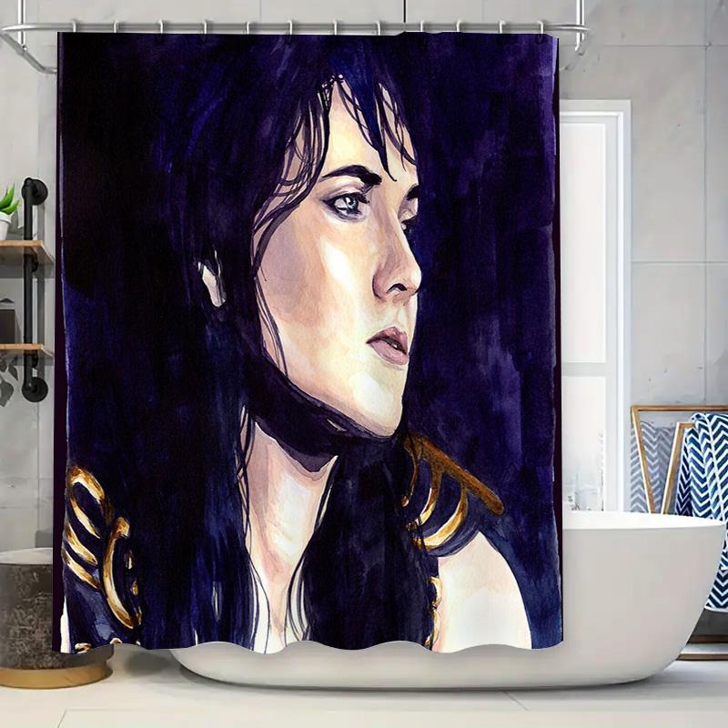 

Vintage Floral Shower Curtain Botanical Print Bathroom Decor Nature Landscape Artistic Home Textile Washable Waterproof W60H190(CM)-1 Pcs