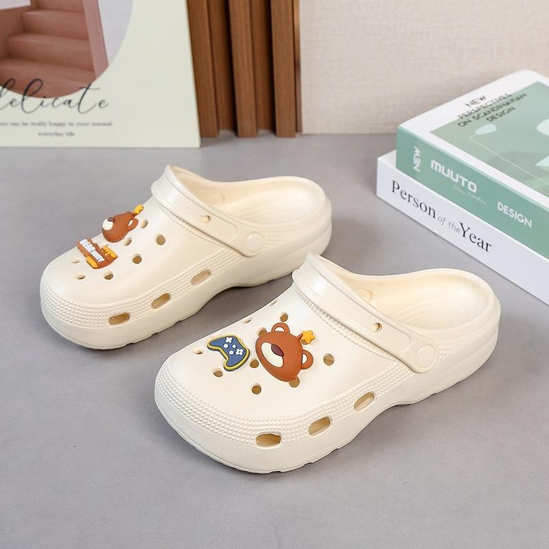 Cute Bear Couple Clogs Home Outdoor Casual Garden Shoes