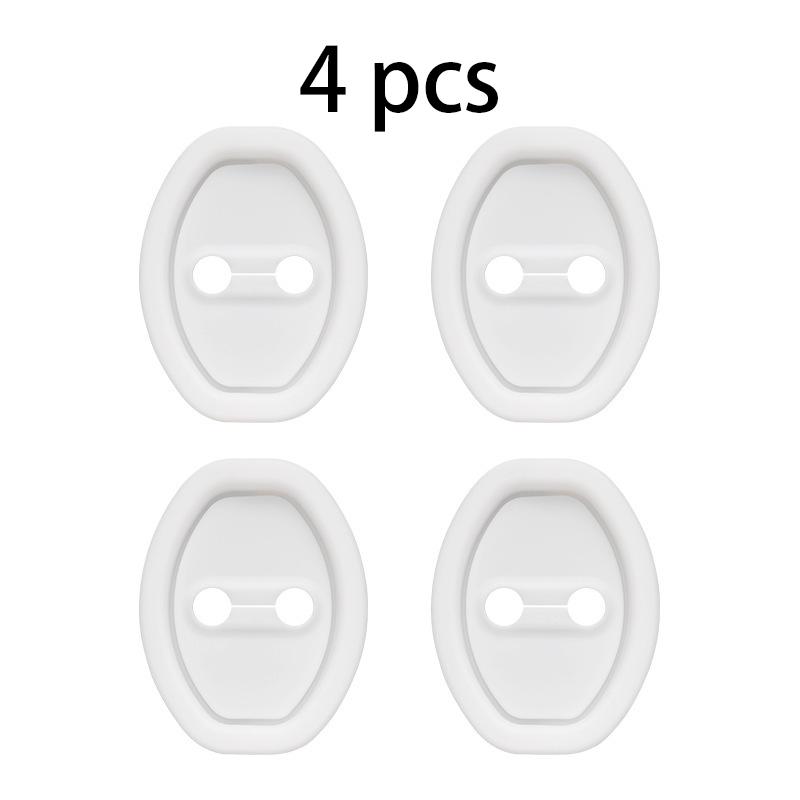 Universal Silicone Door Lock Set 4-piece Set - Shock Absorption Quietness Buffering Rust Prevention Improve Vehicle Safety