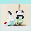Cute Plush Motorcycle Bunny Panda Dog Toy With Music And Soft Short Fur Design