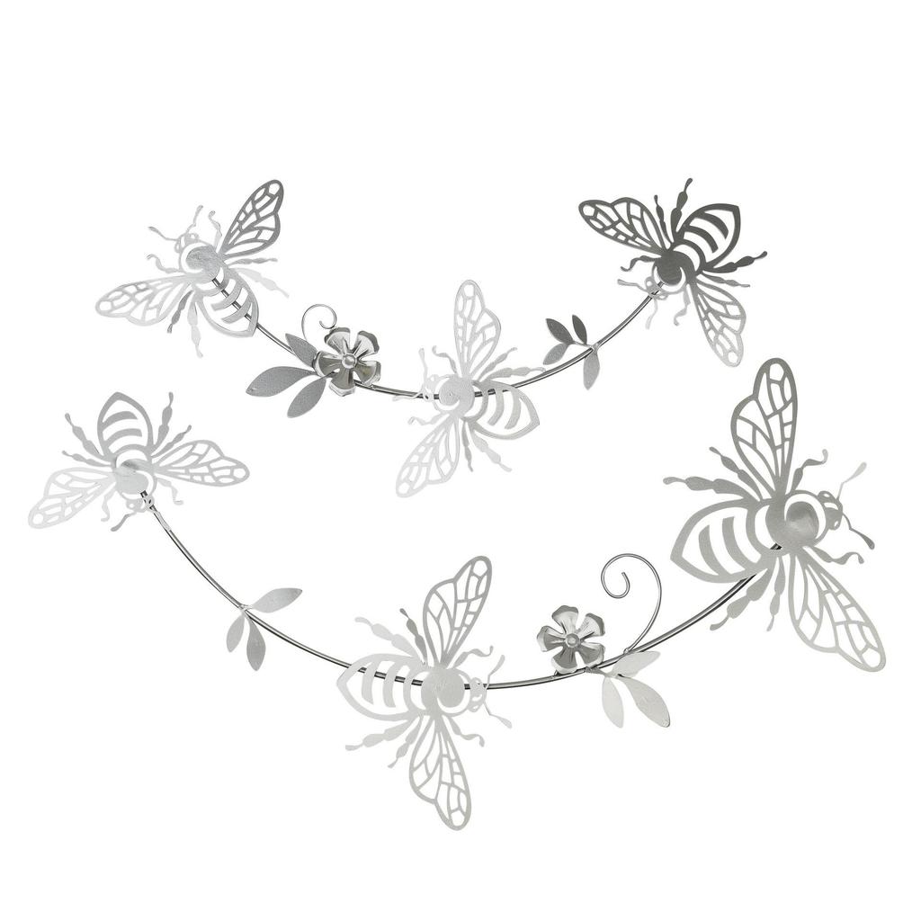 Set di 2 Decorazioni da Parete Sentiero delle Api