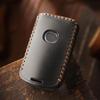 EASYANT Leather Key Fob Cover for Mazda 3 Hatchback CX5 CX90 -2025, Leather Car Remote Key Protector 4 Button Black
