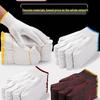 Anti-Slip Wear-Resistant White Cotton Work Gloves for Construction and Repair