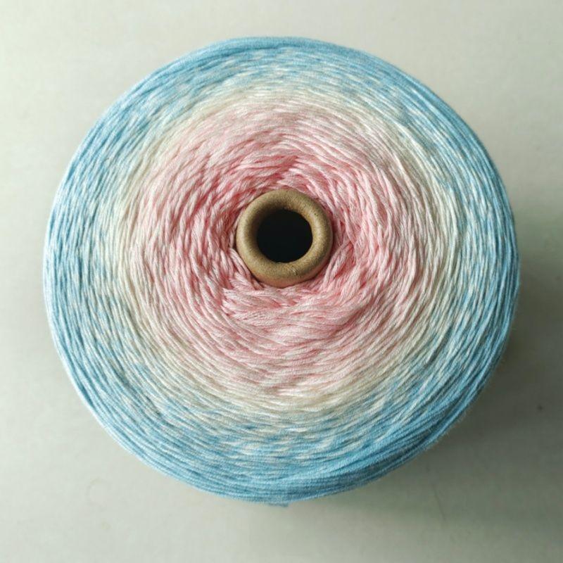 1500G Pure Cotton Twist Yarn Gradient Color Blanket Yarn Seven Star Magic Pattern Blanket Yarn Cake Yarn Hand Knitting Thread 500 grams per pound