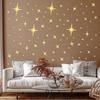 42PCS Starburst Pattern Star Wall Decals Self Adhesive Starburst Wall Stickers  Living Room Decor