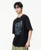 MOZMOZ Cat Gpt Oversized Graphic Short Sleeve T-Shirt Black