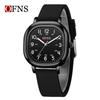 Oufanni Student Exam Watch: Silent Quartz Square Wristwatch with Night Light for Boys & Girls