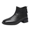 Red Dragonfly Genuine Leather Soft Sole Lambskin Boots - Women’s Stylish Autumn & Winter French Nude Boots