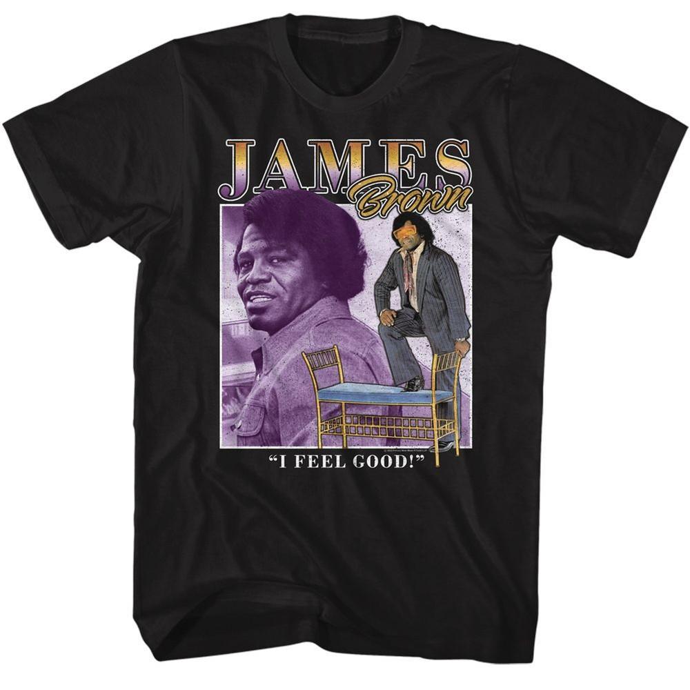 James Brown Two Pic Square Music Shirt XL