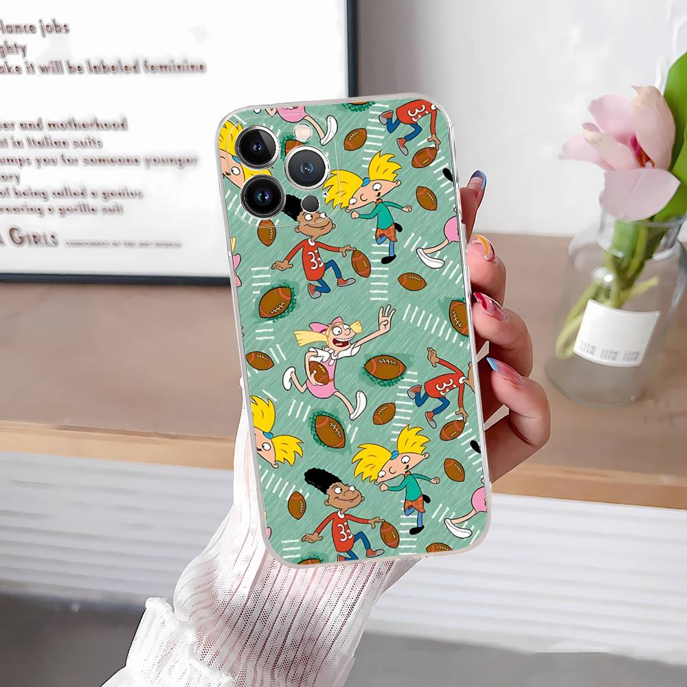Hey A_Arnolds Cartoon For IPhone 17 16 16e 15 14 13 12 11 Pro Max Mini Plus Phone Case