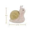 Apricot Lamb Free Green Snail Plush Toy, Suitable for Boys and Girls, Soft and Cute, Fluffy Free Green Snail, 15cm