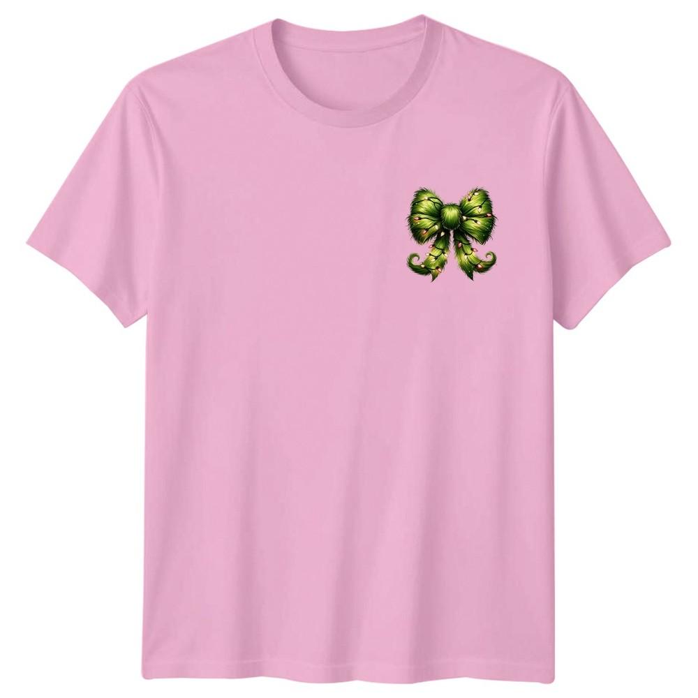 Christmas Bow String Lights Holidays Unisexs TShirt Unisexs Graphic Tee