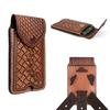 TOURBON Genuine Leather Smartphone Smartphone Belt Holster for Slim Waist Pouch with Belt Loop Case, Men,