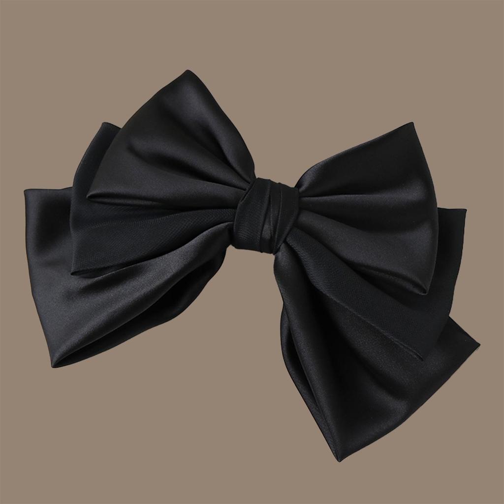 French High-End Versatile Large Bow Hair Clip for Women - Enhances Updo and Slenderizes Face