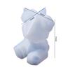 3D Bear Silicone Mold Faceted Rabbit Epoxy Resin Mould for DIY Keychain Pendant Epoxy Resin Crafts Bag Hanging Charms Decoration