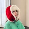 Winter lamb wool women's thickened windproof and cold hat men's outdoor ski hat autumn and winter ear protection cotton hat