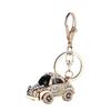 Crystal Charm Crystal Car Key Chain Mini Metal Keychain Creative Handbag Decoration Pendant  Gifts