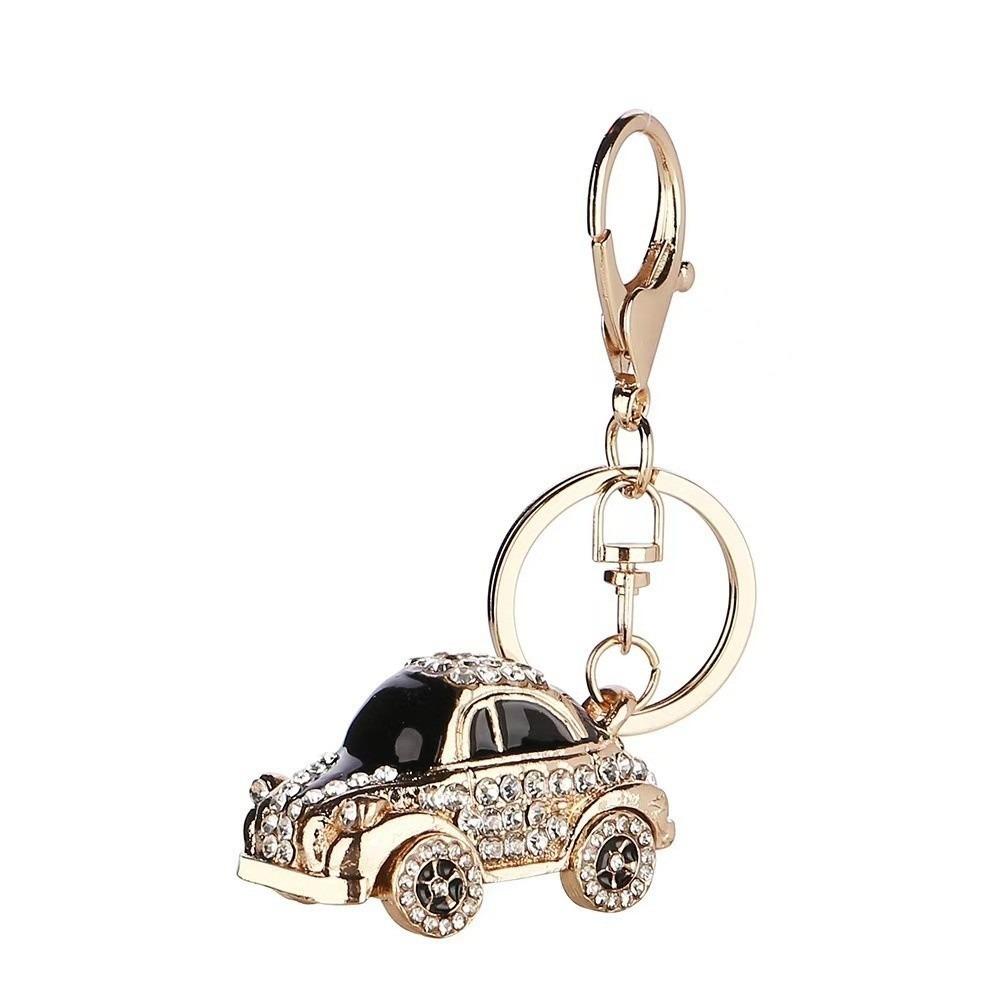 Crystal Charm Crystal Car Key Chain Mini Metal Keychain Creative Handbag Decoration Pendant  Gifts