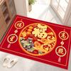 Lucky Chinese Year Red Carpet Rugs for Living Room Home Bedroom Decoration Non-slip Large Carpets Indoor Entrance Doormat