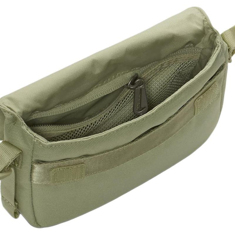 Nike Fabric Shoulder Bag, Crossbody Bag Unisex Light Olive Green Gray Casual FQ5815-371