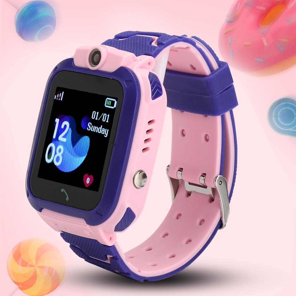 DS88 Waterproof Standby Two Way Call Positioning Pink Smart Phone Watch for Children Kids