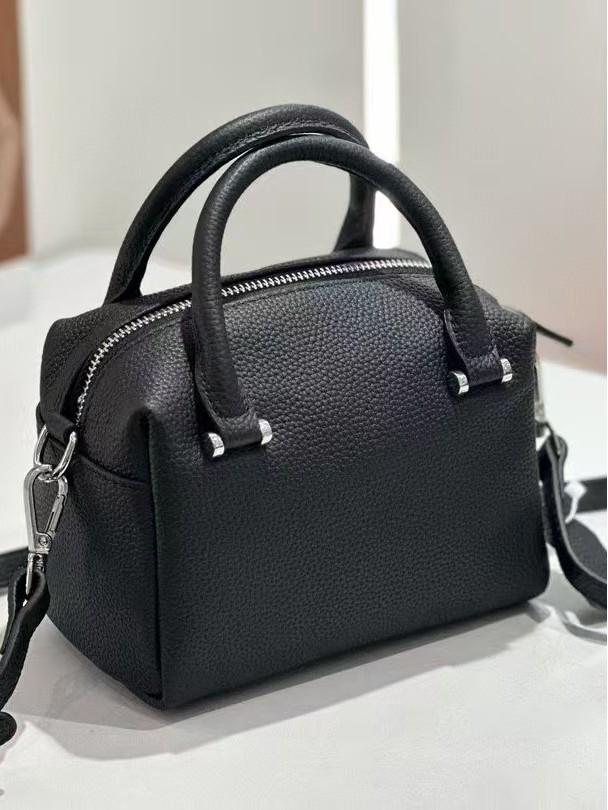Women's Versatile Genuine Leather Boston Bag - Large Capacity Crossbody, Shoulder, and Handheld for Spring/Summer 2025
