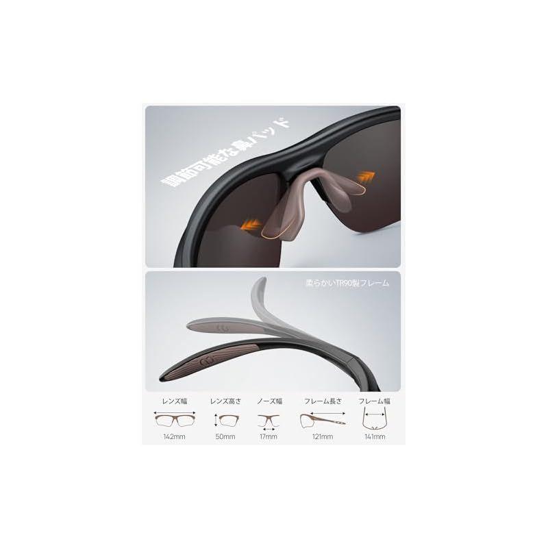 Used [Lamicall] Sports Sunglasses, Polarized Lenses, Running, Marathon, Mountain Climbing, Fishing, Tennis, Baseball, Bicycle, Golf, Driving, Bike,