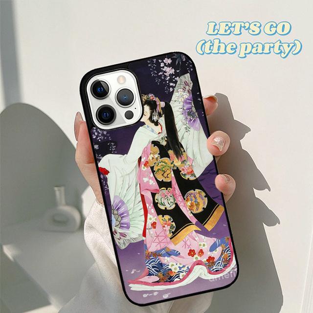 Japan Geisha japanese Geisha girl Phone Case Cover for iPhone 17 Air 16 16e 15 12 11 13 14 Pro Max Apple Plus Coque