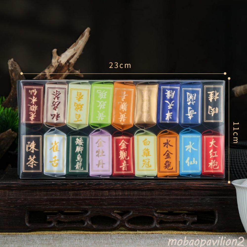 18 Kinds Wuyi Oolong Tea Rock Tea Rougui Da Hong Pao Tea144g Shuixian Qilan Box