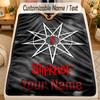 Flannel BlanketSlipknot Custom Name Text Personalized Soft Warm Throw Blanket Home Decor Gift