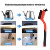 10-3pcs Wire Brush Set Steel Metal Brass Nylon Cleaning Polishing Rust Brush Metal Cleaning Grinder Fitter Machine Cleaner Tools