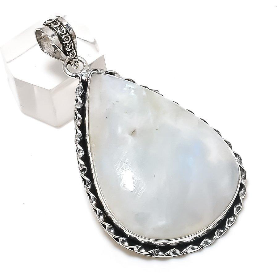 

Natural Moonstone Gemstone 925 Sterling Silver Jewelry Pendant 2.29 n2M25
