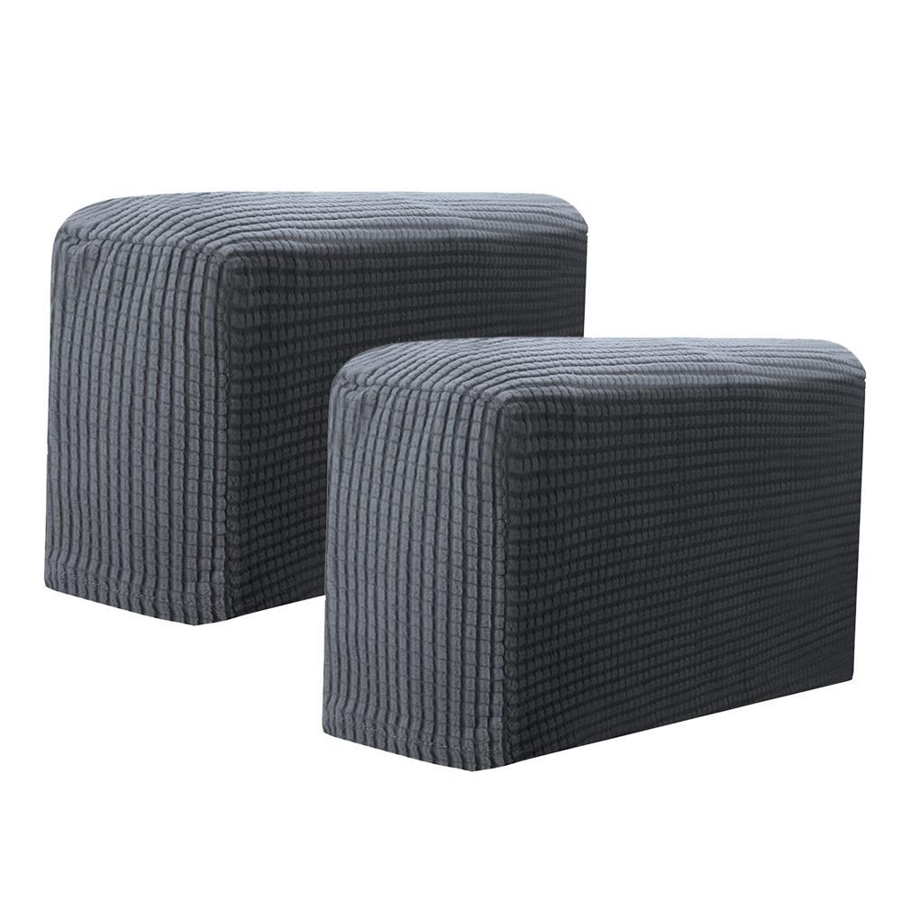 2PCS/SET Sofa Armrest Covers Fleece Premium Armrest Covers Stretchy Chair Sofa Couch Arm Protector Stretch To Fit