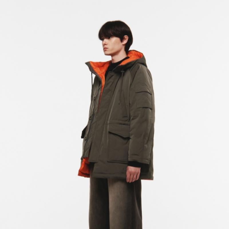 KANGOL Retrocore N3b Daunenparka Dunkelkhaki 9582