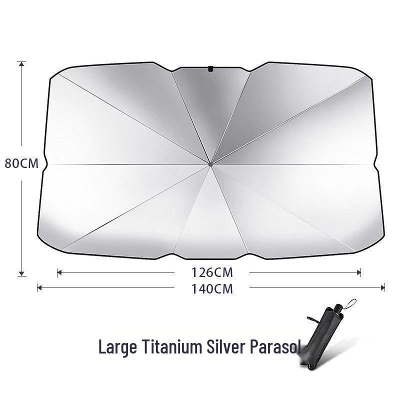Car Windshield Sunshade: Folding Heat Insulation & Sun Protection Visor
