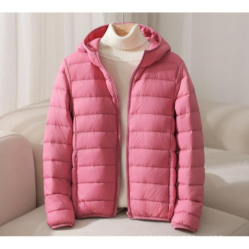 Women Puffer Jacket Plus Size 5XL 6XL 7XL New Spring Autumn Female Ultra Lightweight Packable Hooded Down Coats