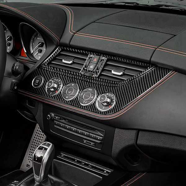 3-Piece Carbon Fiber Center Console Vent Trim for 09-16 BMW Z4 E89