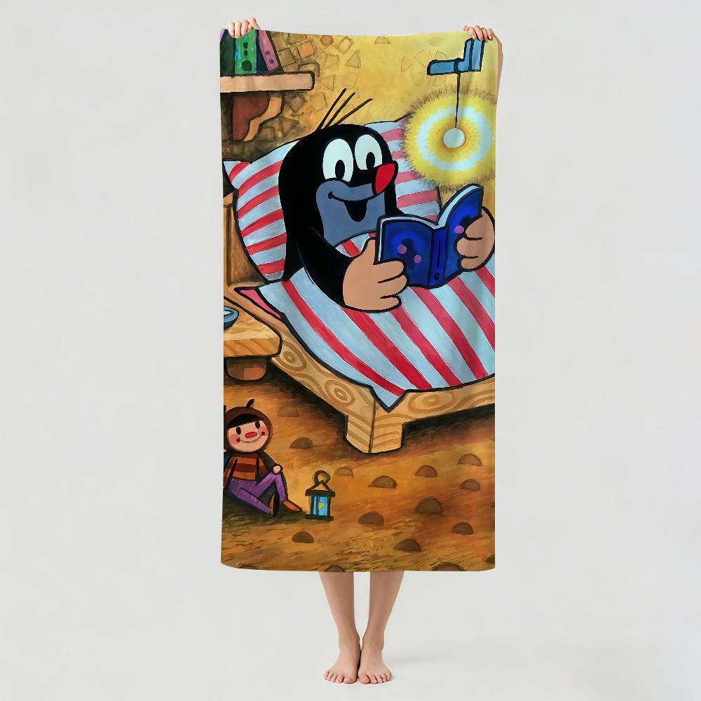 Cartoon Cute The Little Mole Towel Drying Bath Towel Applicable To Light Swimming Camping Yoga Beach Out
