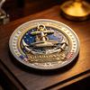 They Stood The Watch Challenge Coin Guardians of Sea Coin, Souvenir Coast Guard Double-sided Engraved Collectible Gift for Navy Veteran Keepsake