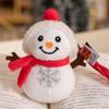 Cute Snowman Plush Toys Kawaii Snowman Stuffed Doll Bag Pendant Keychain Christmas Tree Decor Christmas Gifts For Children Kids