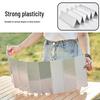 10Pcs Camping Wind Shield for Gas Stove, Foldable Aluminum Wind Screen with Storage Bag