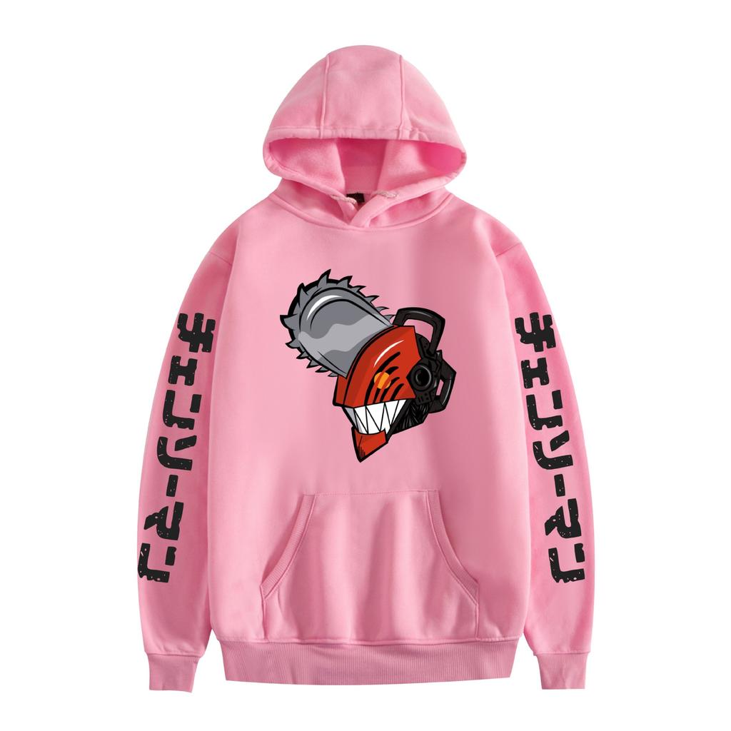 Chainsaw Man Hoodie Sweatshirt Cartoon Printed Cool Pullover Hooded Halloween Chainsaw Man Anime Unisex