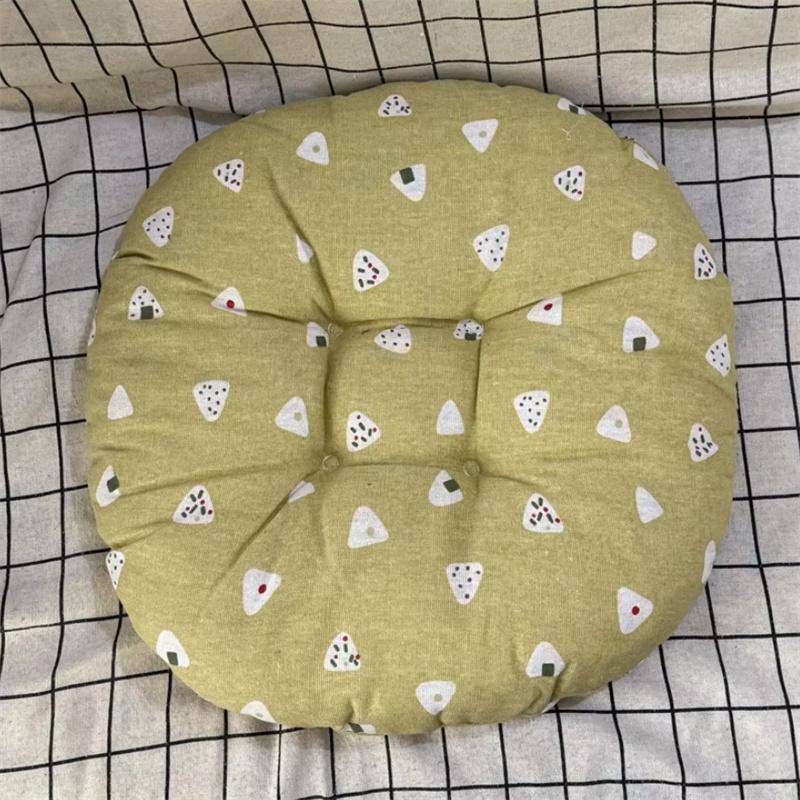 Simple Printed Pattern Home Decoration Cushion Thickened Circular Dining Chair Anti-slip Pad Four Seasons Universal Seat Cushion