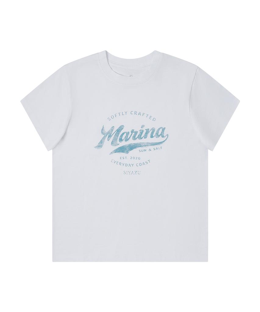 Siyajyu Sitp5288 Marina Slim Short Sleeve T-Shirt_White