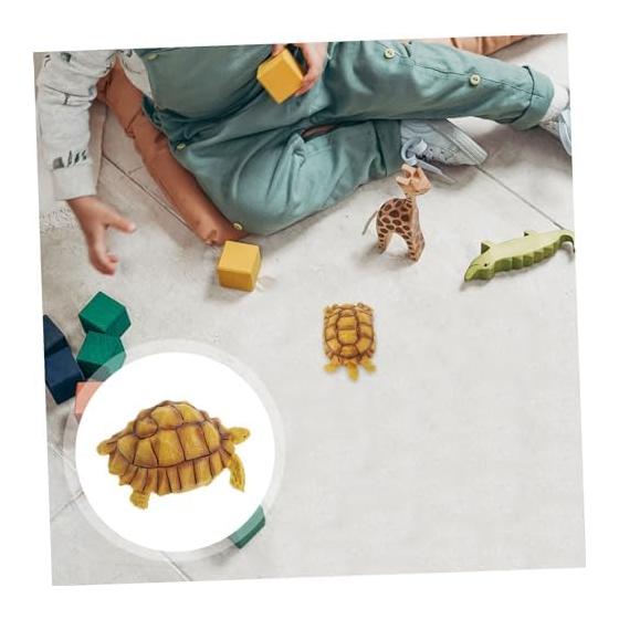 SUPVOX Realistic Plastic Simulation Tortoise Figurine Detailed and Durable for Educational Use and Home Decoration Animal