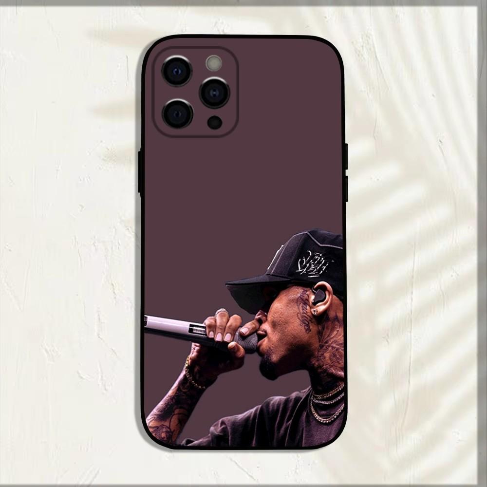 American Rapper C-Chris Brown Phone Case For iPhone 16,15,14,13,12,11,Pro,X,XS,Max,XR,Plus,Mini Soft Black Cover