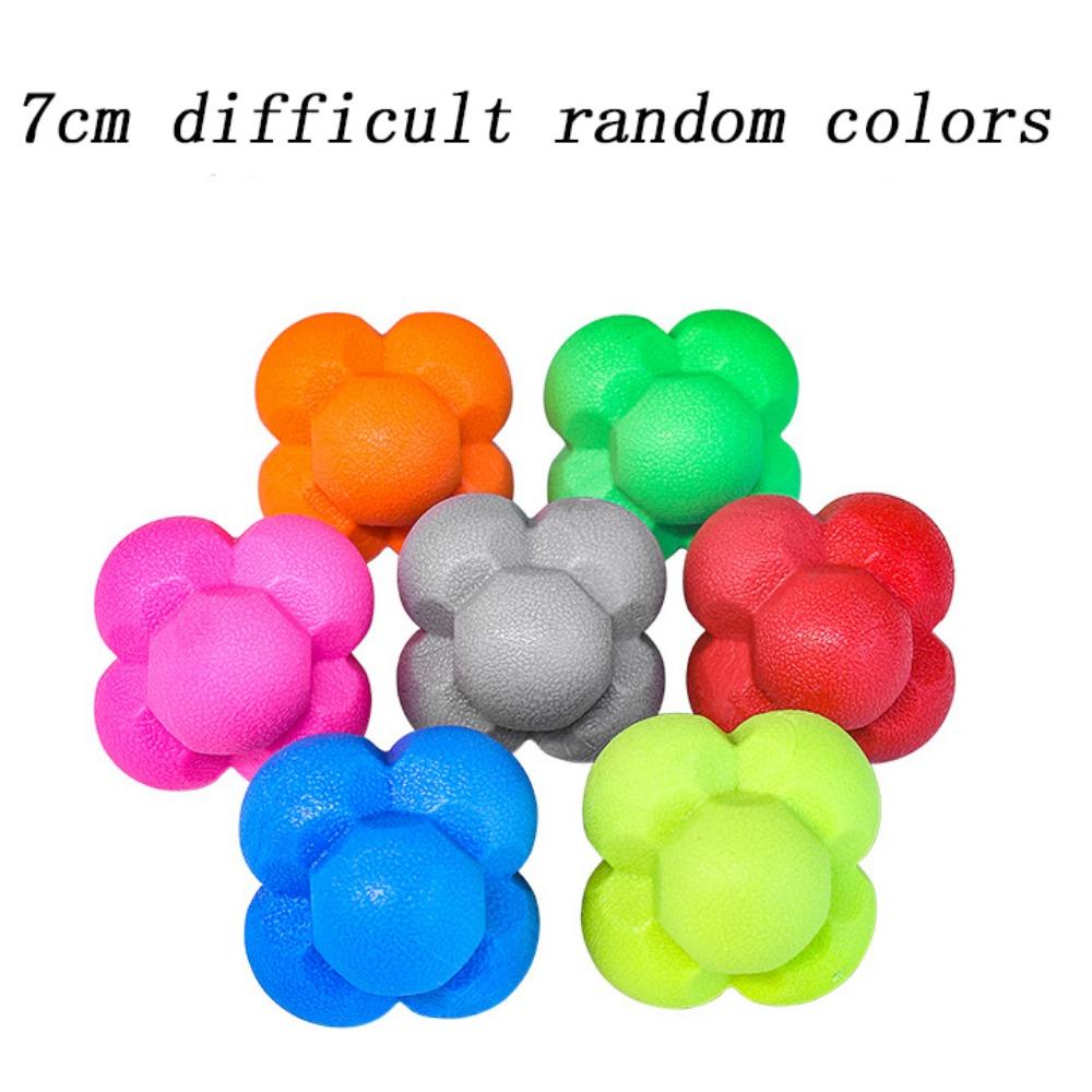 Speed Hexagonal Reaction Ball Silicone Reaction Ball Coordination Reflex Ball Indoor Sports
