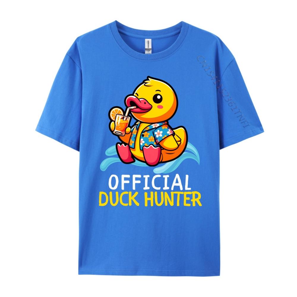Duck Cruise Boat Shirt Rubber Duck Hunting Squad Camisas Basicas Hombre Unisexs Shirts Camisa Casual Hip Hop Polyester Unisex Tshirt